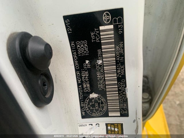 JTDZN3EU6GJ048788 Toyota Prius
