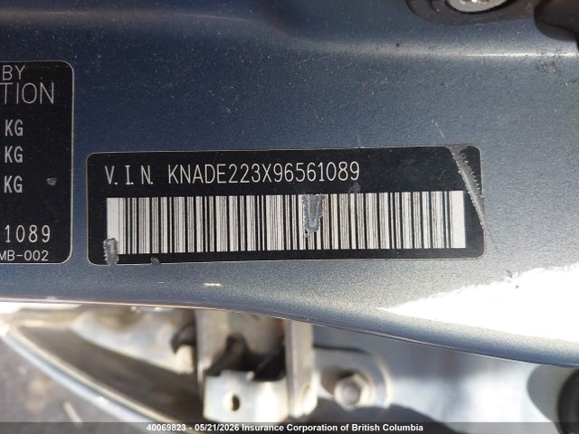 Продажа на аукционе авто 2009 Kia Rio, vin: KNADE223X96561089, номер лота: 40069823