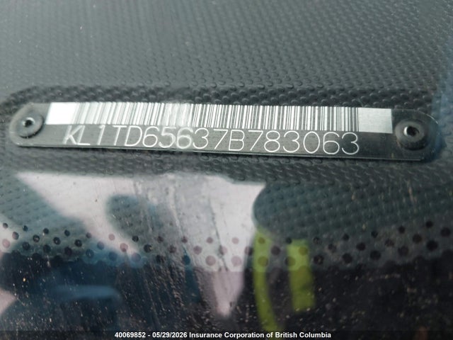 Aukcja sprzedaży 2007 Chevrolet Aveo, vin: KL1TD65637B783063, numer aukcji: 40069852