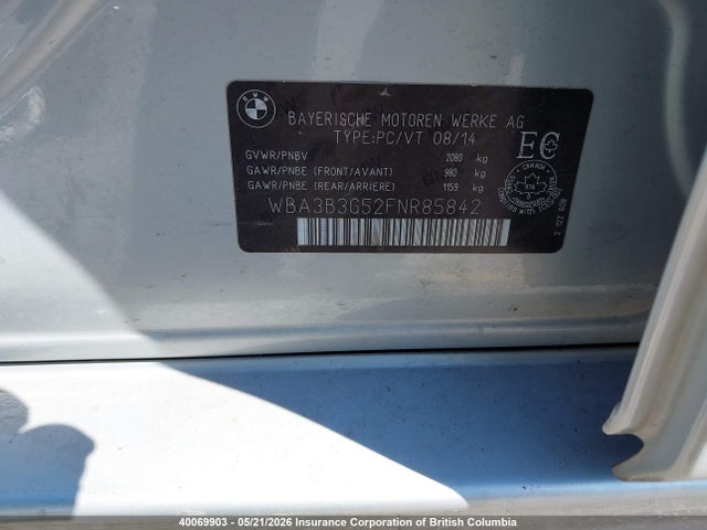 WBA3B3G52FNR85842 BMW 328I