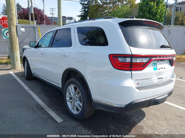 2022 Dodge Durango Sxt მანქანა იყიდება აუქციონზე, vin: 1C4RDJAG8NC183943, აუქციონის ნომერი: 40069586