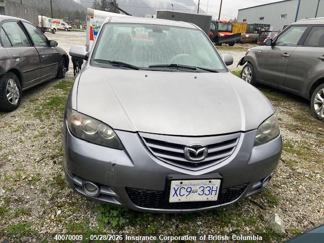 Продажа на аукционе авто 2004 Mazda 3 S, vin: JM1BK123641136231, номер лота: 40070009
