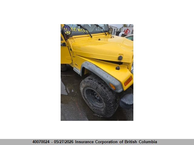Aukcja sprzedaży 2001 Jeep Tj, vin: 1J4FA49S31P351524, numer aukcji: 40070024