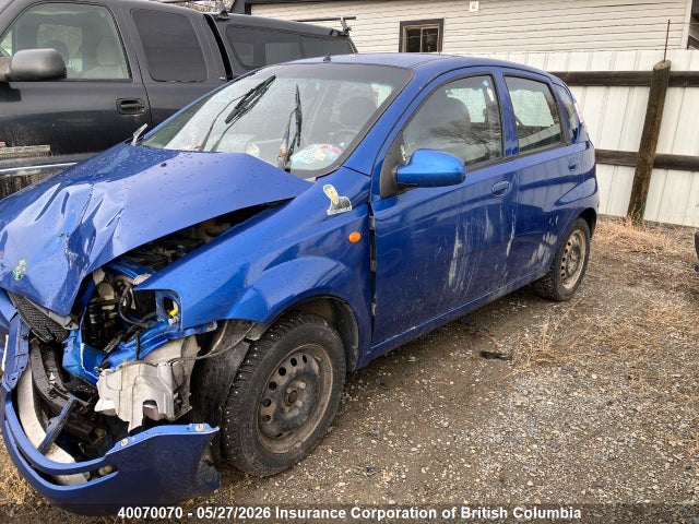 40070070 :رقم المزاد ، KL1TD62614B140811 vin ، 2004 Chevrolet Aveo مزاد بيع