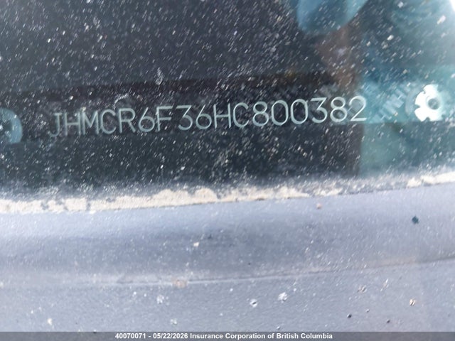 40070071 :رقم المزاد ، JHMCR6F36HC800382 vin ، 2017 Honda Accord Hybrid مزاد بيع