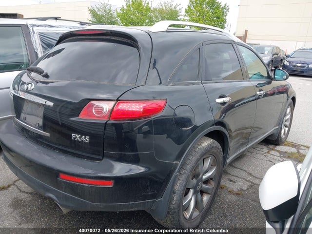 40070072 :رقم المزاد ، JNRBS08W54X400922 vin ، 2004 Infiniti Fx45 مزاد بيع