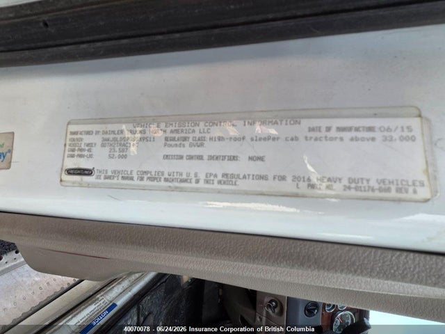 Freightliner Cascadia 125 2016 3AKJGLD59GSGX9511 Image 13