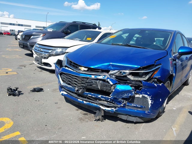 2017 Chevrolet Cruze მანქანა იყიდება აუქციონზე, vin: 3G1BE6SM5HS531155, აუქციონის ნომერი: 40070116