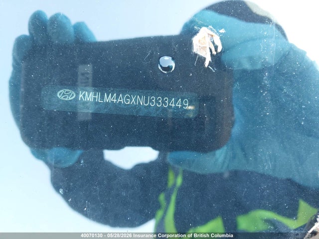 40070130 :رقم المزاد ، KMHLM4AGXNU333449 vin ، 2022 Hyundai Elantra Sel مزاد بيع