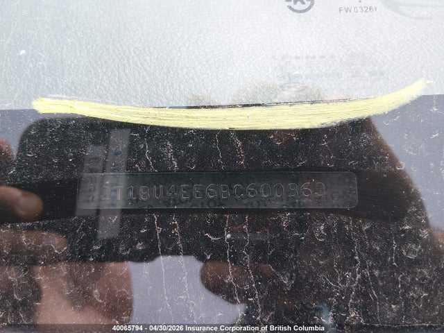 40065794 :رقم المزاد ، 2T1BU4EE6BC600863 vin ، 2011 Toyota Corolla S/le مزاد بيع