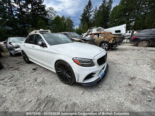 40070340 :رقم المزاد ، 55SWF8EB3KU301334 vin ، 2019 Mercedes-benz C 300 4mati مزاد بيع