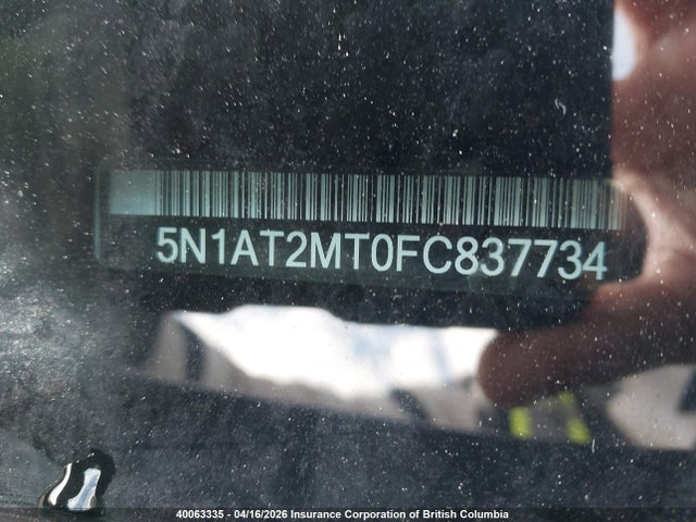 5N1AT2MT0FC837734 Nissan Rogue S/sl/sv