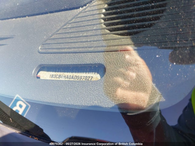 2010 Dodge Caliber Sxt მანქანა იყიდება აუქციონზე, vin: 1B3CB4HA0AD597027, აუქციონის ნომერი: 40070362
