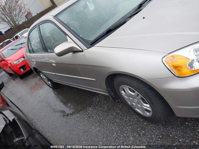 40061382 :رقم المزاد ، 2HGES16611H924706 vin ، 2001 Honda Civic Lx مزاد بيع