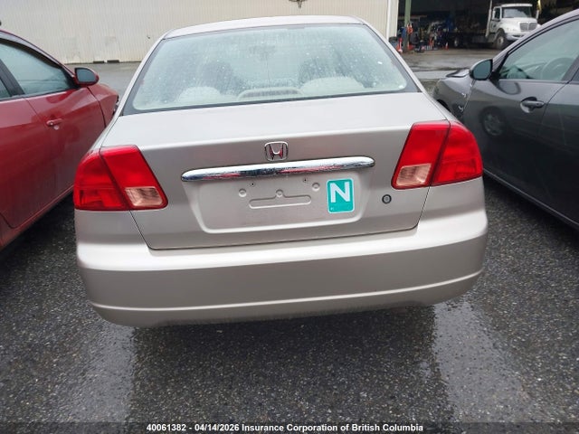 40061382 :رقم المزاد ، 2HGES16611H924706 vin ، 2001 Honda Civic Lx مزاد بيع