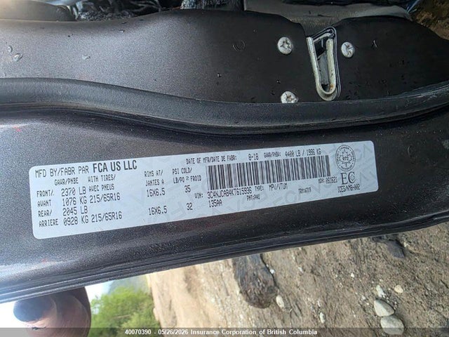 3C4NJCAB4KT615936 Jeep Compass Sport