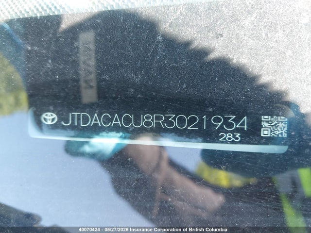 JTDACACU8R3021934 Toyota Prius