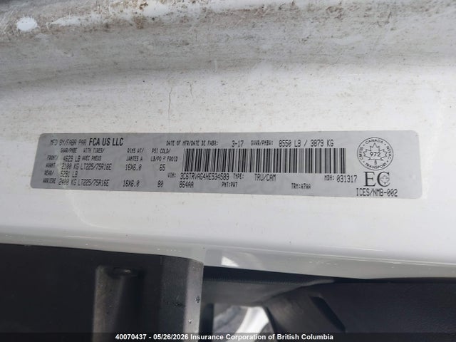 Продаж на аукціоні авто 2017 Ram Promaster 1500 1500 Standard, vin: 3C6TRVAG4HE534589, номер лоту: 40070437