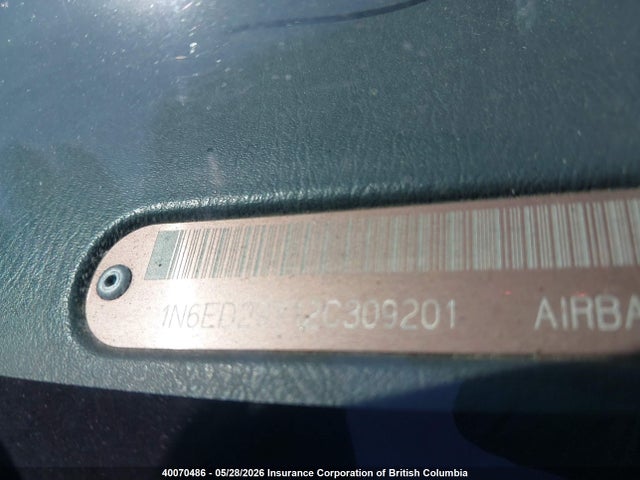 Продаж на аукціоні авто 2002 Nissan Frontier Crew Cab Xe/crew Cab Se, vin: 1N6ED29Y12C309201, номер лоту: 40070486
