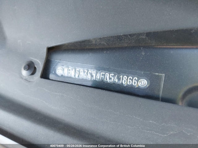 2015 Bmw 535i მანქანა იყიდება აუქციონზე, vin: WBA5B3C54FD541866, აუქციონის ნომერი: 40070489