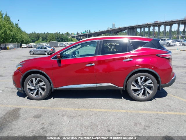 Продаж на аукціоні авто 2015 Nissan Murano S/sl/sv/platinum, vin: 5N1AZ2MH5FN277403, номер лоту: 40070496