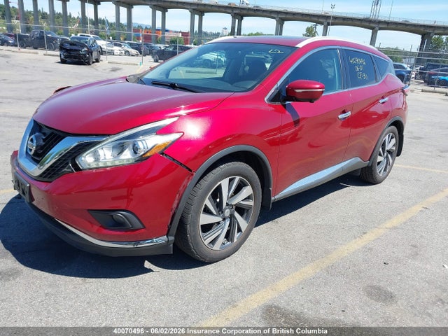 Продаж на аукціоні авто 2015 Nissan Murano S/sl/sv/platinum, vin: 5N1AZ2MH5FN277403, номер лоту: 40070496