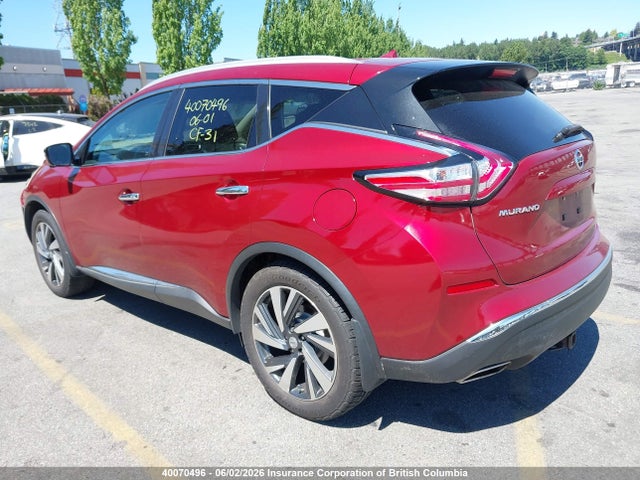 Продаж на аукціоні авто 2015 Nissan Murano S/sl/sv/platinum, vin: 5N1AZ2MH5FN277403, номер лоту: 40070496