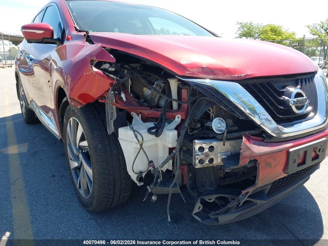 Продаж на аукціоні авто 2015 Nissan Murano S/sl/sv/platinum, vin: 5N1AZ2MH5FN277403, номер лоту: 40070496