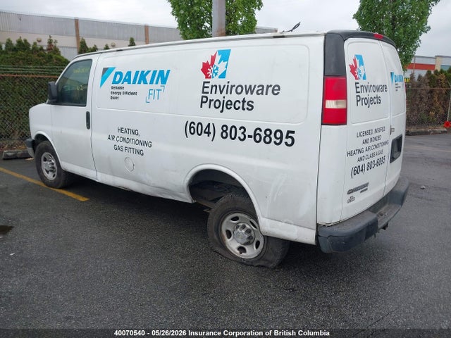 40070540 :رقم المزاد ، 1GCWGFBA7E1165155 vin ، 2014 Chevrolet Express 2500 1wt مزاد بيع