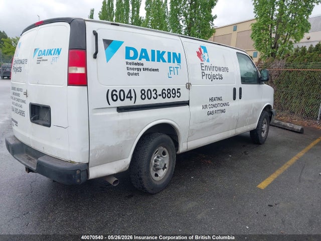 40070540 :رقم المزاد ، 1GCWGFBA7E1165155 vin ، 2014 Chevrolet Express 2500 1wt مزاد بيع