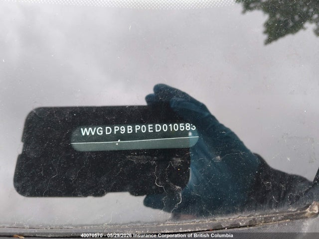 2014 Volkswagen Touareg Tdi მანქანა იყიდება აუქციონზე, vin: WVGDP9BP0ED010583, აუქციონის ნომერი: 40070570