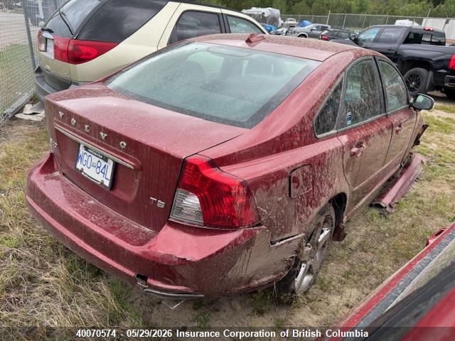 Aukcja sprzedaży 2011 Volvo S40, vin: YV1672MS5B2542791, numer aukcji: 40070574