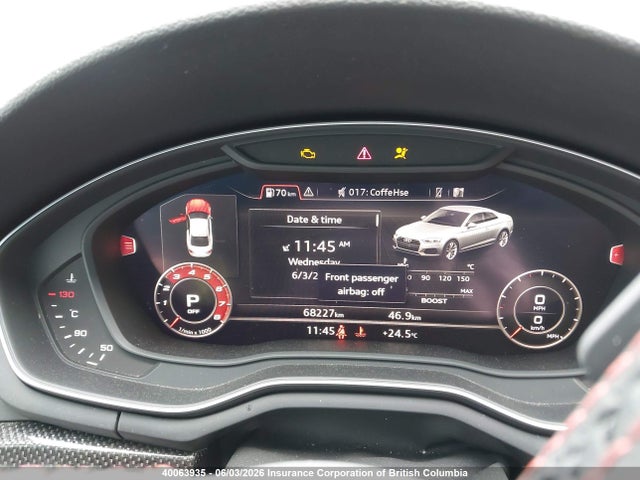 40063935 :رقم المزاد ، WAUR4AF50KA033269 vin ، 2019 Audi S5 Prestige مزاد بيع