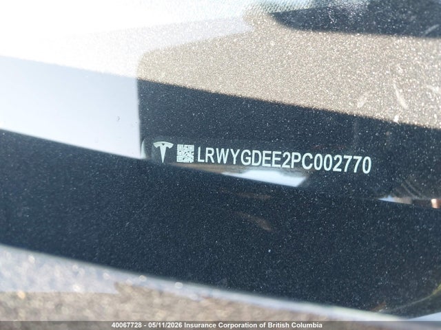 Aukcja sprzedaży 2023 Tesla Model Y, vin: LRWYGDEE2PC002770, numer aukcji: 40067728