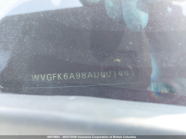 40070603 :رقم المزاد ، WVGFK6A98AD001441 vin ، 2010 Volkswagen Touareg Tdi Comfortline/tdi Highline مزاد بيع