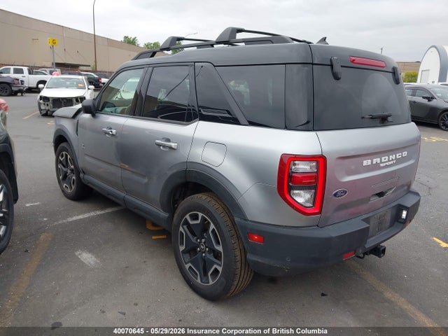 Aukcja sprzedaży 2021 Ford Bronco Sport Outer Banks, vin: 3FMCR9C64MRA82856, numer aukcji: 40070645