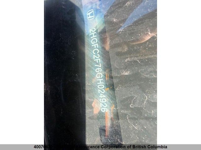 2HGFC2F76GH024926 Honda Civic