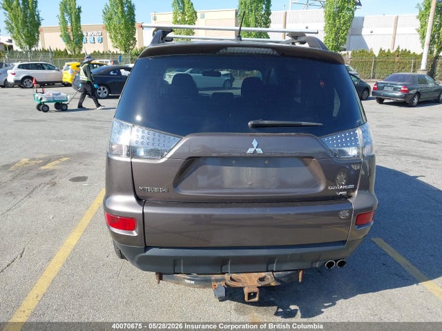 40070675 :رقم المزاد ، JA4JT3AX6AZ606953 vin ، 2010 Mitsubishi Outlander Xls مزاد بيع