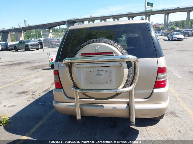 Aukcja sprzedaży 2001 Mercedes-benz Ml 320 Classic/elegance, vin: 4JGAB54E31A239535, numer aukcji: 40070684