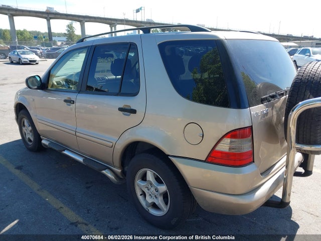 Aukcja sprzedaży 2001 Mercedes-benz Ml 320 Classic/elegance, vin: 4JGAB54E31A239535, numer aukcji: 40070684