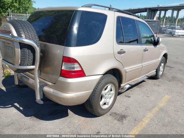 Aukcja sprzedaży 2001 Mercedes-benz Ml 320 Classic/elegance, vin: 4JGAB54E31A239535, numer aukcji: 40070684