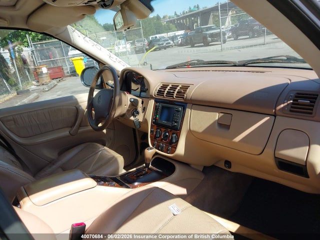 Aukcja sprzedaży 2001 Mercedes-benz Ml 320 Classic/elegance, vin: 4JGAB54E31A239535, numer aukcji: 40070684