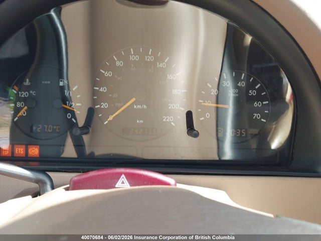 Aukcja sprzedaży 2001 Mercedes-benz Ml 320 Classic/elegance, vin: 4JGAB54E31A239535, numer aukcji: 40070684