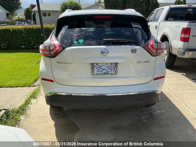 40070687 :رقم المزاد ، 5N1AZ2MH2FN201654 vin ، 2015 Nissan Murano Platinum/sl/sv مزاد بيع