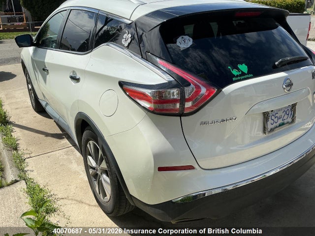 40070687 :رقم المزاد ، 5N1AZ2MH2FN201654 vin ، 2015 Nissan Murano Platinum/sl/sv مزاد بيع