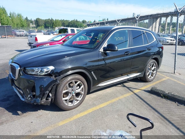 2022 Bmw X3 მანქანა იყიდება აუქციონზე, vin: 5UX53DP04N9M32277, აუქციონის ნომერი: 40070705