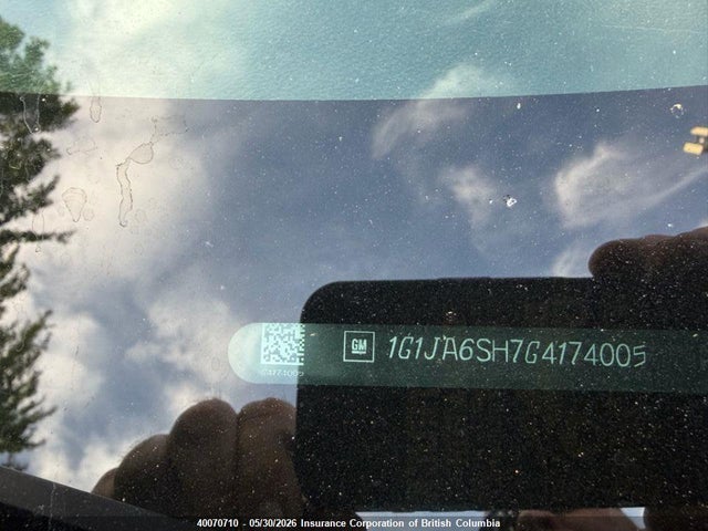 Aukcja sprzedaży 2016 Chevrolet Sonic, vin: 1G1JA6SH7G4174005, numer aukcji: 40070710