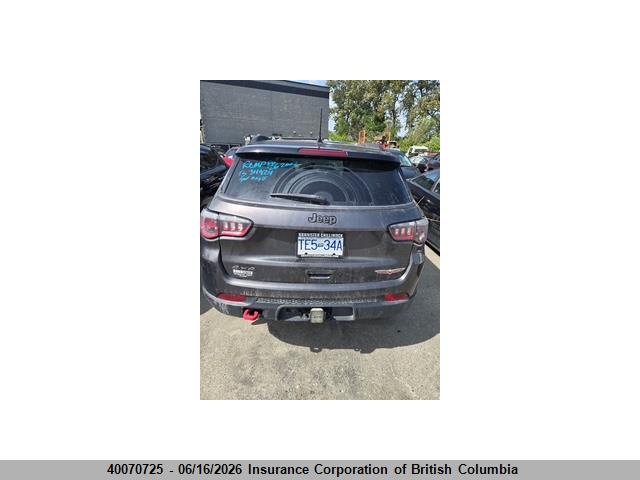 Aukcja sprzedaży 2018 Jeep Compass Trailhawk, vin: 3C4NJDDB3JT128338, numer aukcji: 40070725
