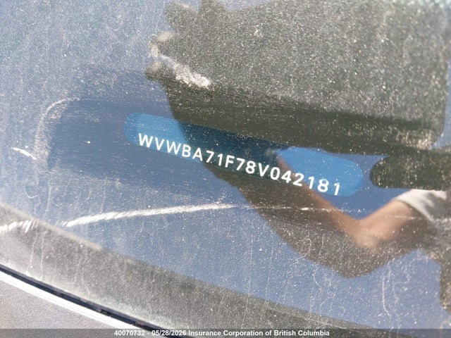 Aukcja sprzedaży 2008 Volkswagen Eos, vin: WVWBA71F78V042181, numer aukcji: 40070732