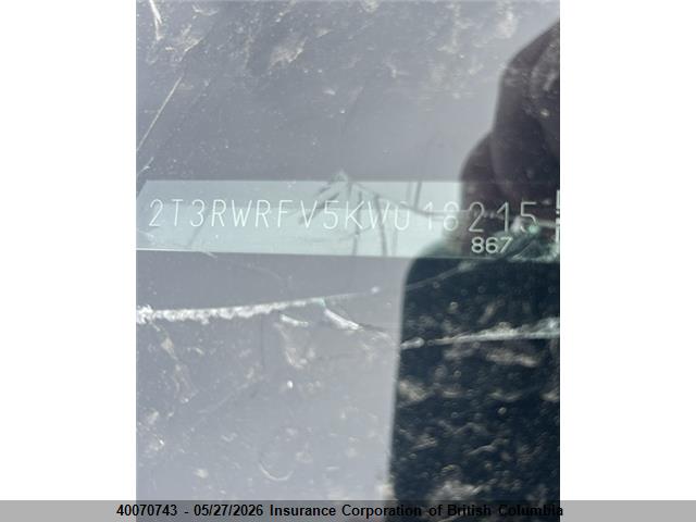 2T3RWRFV5KW018215 Toyota RAV4